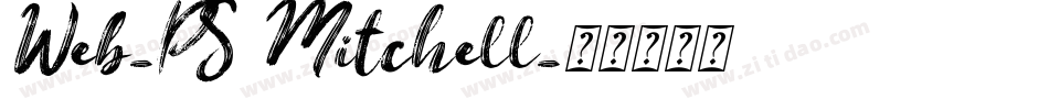 Web-PS Mitchell字体转换